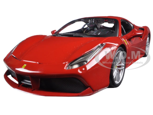 Ferrari 488 Gtb Coupe 2015 Red Burago 1:24 BU26013R Miniature