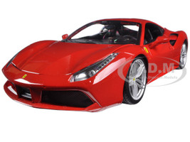 Ferrari 488 GTB Red 1/18 Diecast Model Car Bburago 16008