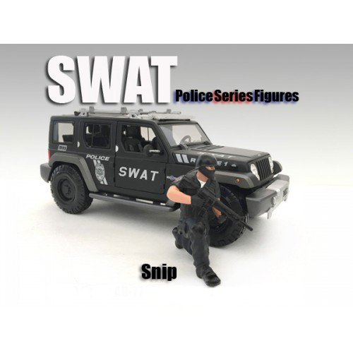 SWAT Team Snip Figure For 1:24 Scale Models American Diorama 77471