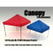 Canopy Accessory Set Blue Red 1 Chrome Frame 1/24 Scale Models American Diorama 77587