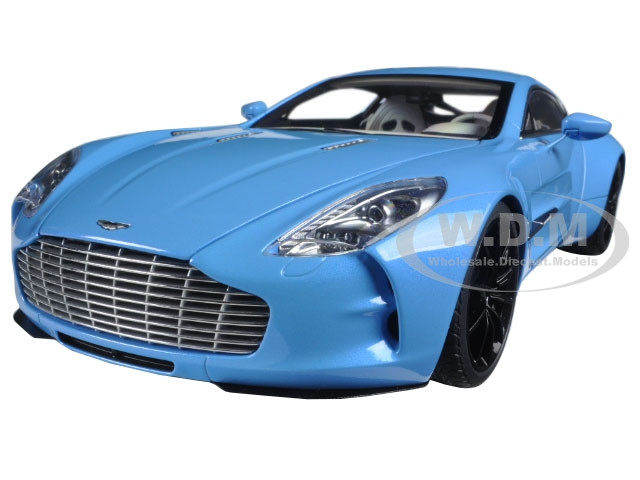 Aston Martin One 77 Tiffany Blue 1 18 Diecast Model Car Autoart