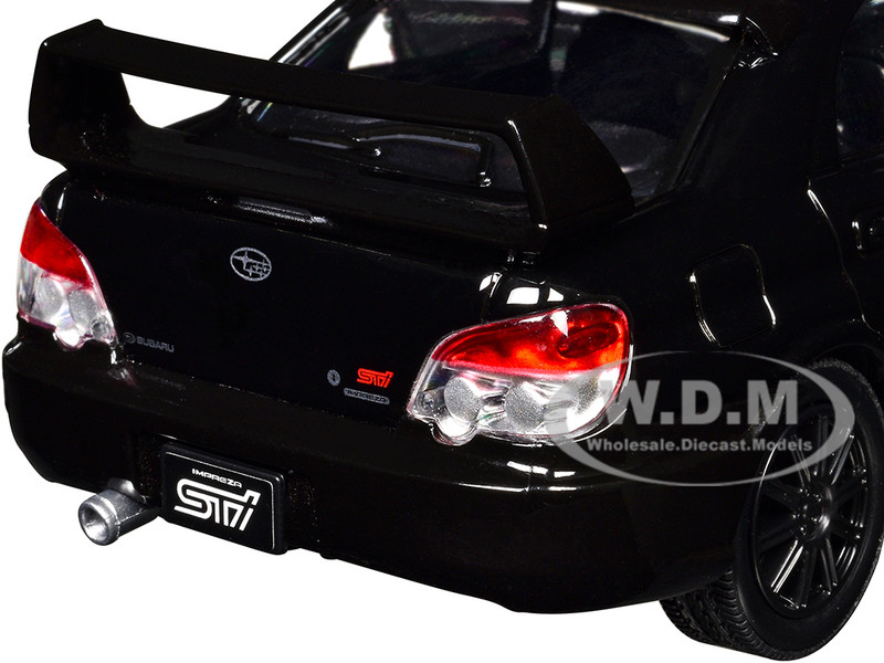 Subaru Impreza WRX STi Black 1/24 Diecast Model Car Motormax 73330