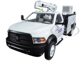 RAM 5500 Komatsu with Maintainer Service Body White 1/34 Diecast Model Car First Gear 10-4060A