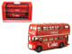 1960 Routemaster London Double Decker Bus Red Coca-Cola 1/64 Diecast Model Motorcity Classics 464001