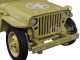 US Army WWII Vehicle Desert Color 1/18 Diecast Model Car American Diorama 77408