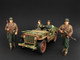 US Army WWII 4 Piece Figure Set For 1:18 Scale Models American Diorama 77410,77411,77412,77413