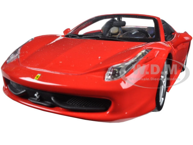 Bburago 1:24 Ferrari 458 Italia RED Diecast Model Sports Car New Race /& Play TOY