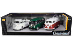Volkswagen Buses 3 piece Gift Set 1/43 Diecast Model Cars Cararama 35308