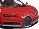 2016 Bugatti Chiron Red with Black 1/18 Diecast Model Car Bburago 11040