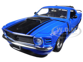 1970 Ford Mustang Boss 429 Blue 1/24 Diecast Model Car Jada 98026