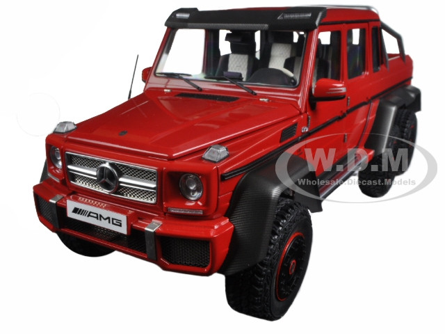 Mercedes G63 Amg 6x6 Red 1 18 Model Car Autoart