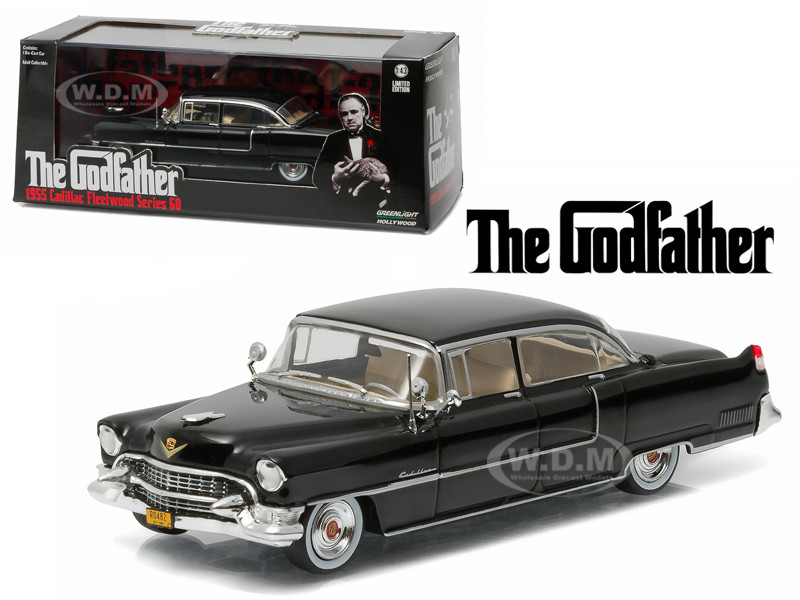 The Godfather 1955 Cadillac Fleetwood Series 60 Greenlight Diecast 8.25'' 1:24 
