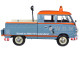 Volkswagen Type 2 (T1) Delivery Pickup Truck Blue/Orange "Kundendienst" 1/24 Diecast Model Car Motormax 79555