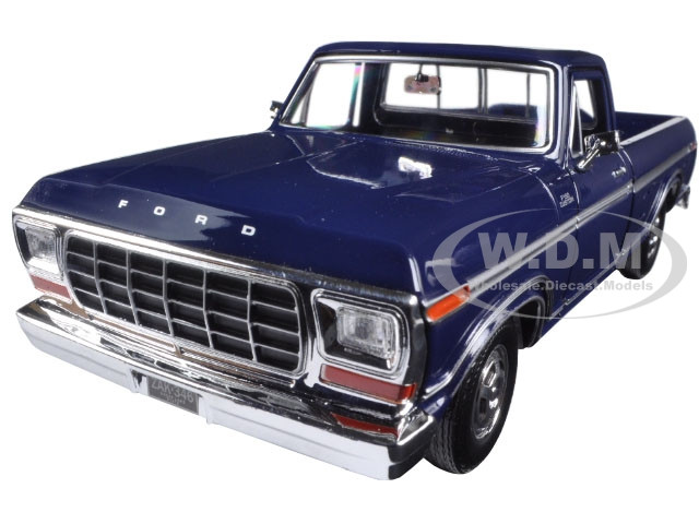 1979 Ford F-150 Pickup Truck Blue 1/24 Scale Diecast Model By Motor Max 79346 