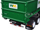 Mack Granite with Tub Style Roll Off Container WM Waste Management Refuse Garbage Truck White Green 1/34 Diecast Model First Gear 10-4050