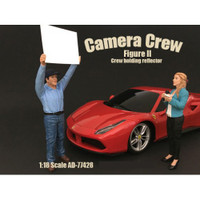 Camera Crew Figure II "Crew Holding Reflector" For 1:18 Scale Models American Diorama 77428
