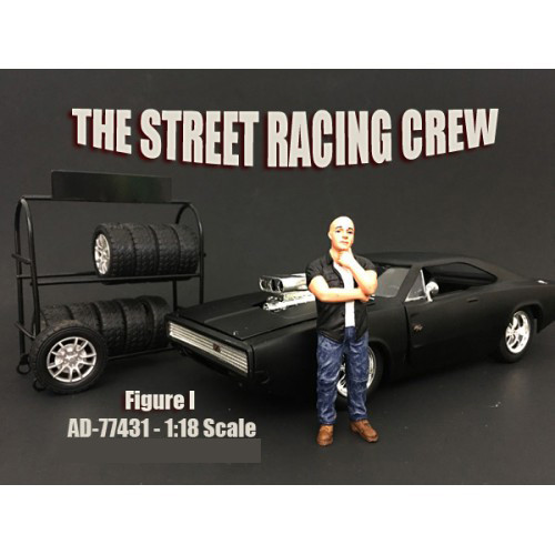 The Street Racing Crew Figure I For 1:18 Scale Models American Diorama 77431