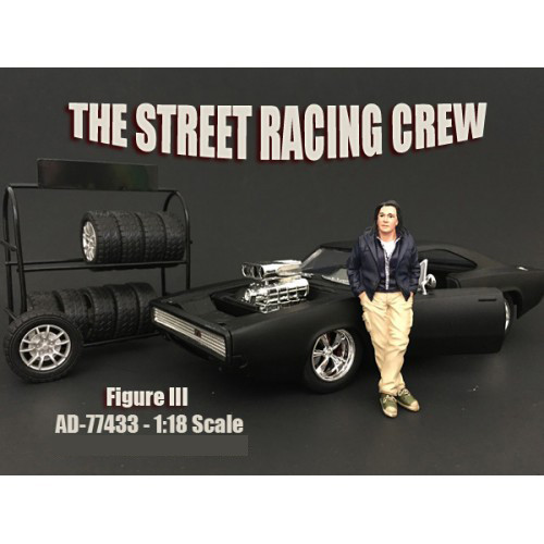The Street Racing Crew Figure III For 1:18 Scale Models American Diorama 77433