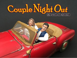Seated Couple 2 piece Figurine Set Release II for 1/24 Scale Models American Diorama 23829B