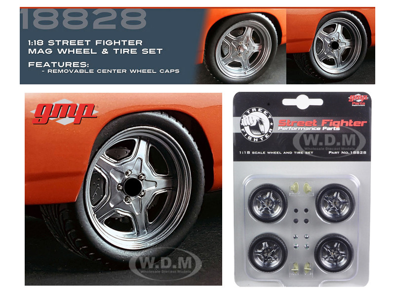 Street Fighter Mag Wheel Tire Set of 4 pieces from 1970