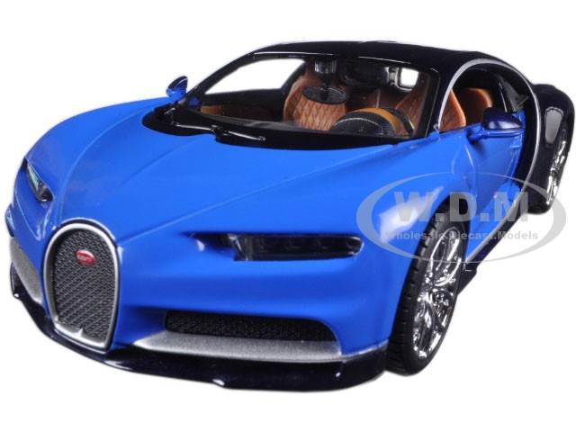 Bugatti Chiron Blue 1/24 Diecast Model Car Maisto 31514
