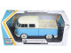 Volkswagen Type 2 (T1) Double Cab Pickup Truck Blue/Cream 1/24 Diecast Model Car Motormax 79343