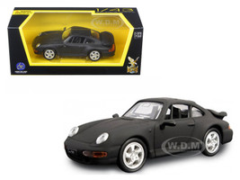 1996 Porsche 911 Turbo Matt Black 1/43 Diecast Model Car Road Signature 94219