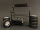 Metal Tire Rack For 1:18 Diecast Model American Diorama 77518