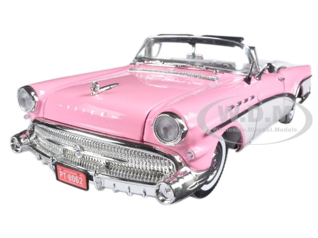  1957 Buick Roadmaster Pink 1/18 Diecast Model Car Motormax 73152