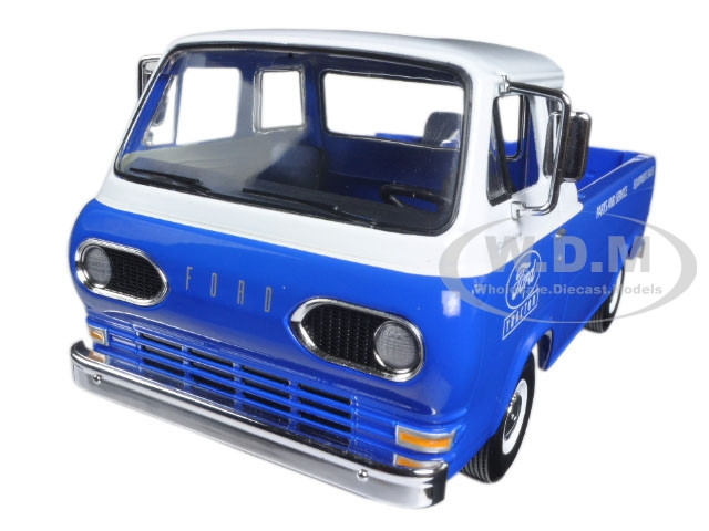 1960s Ford Econoline Pickup Blue With Boxes Ford Tractor Parts Service 125 Diecast Model Car By First Gear