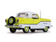 1959 Nash Metropolitan Coupe White/ Sunburst Yellow 1/43 Diecast Model Car Vitesse 36255