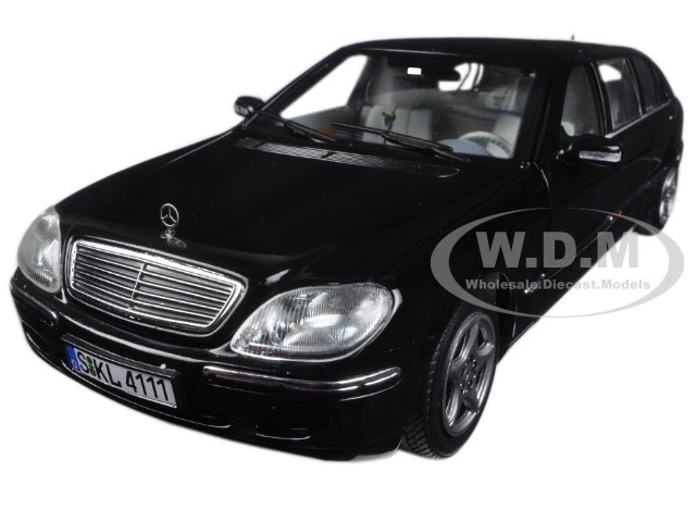 2000 Mercedes S 600 Pullman Limousine Black 1/18 Diecast Model Car Sunstar 4111