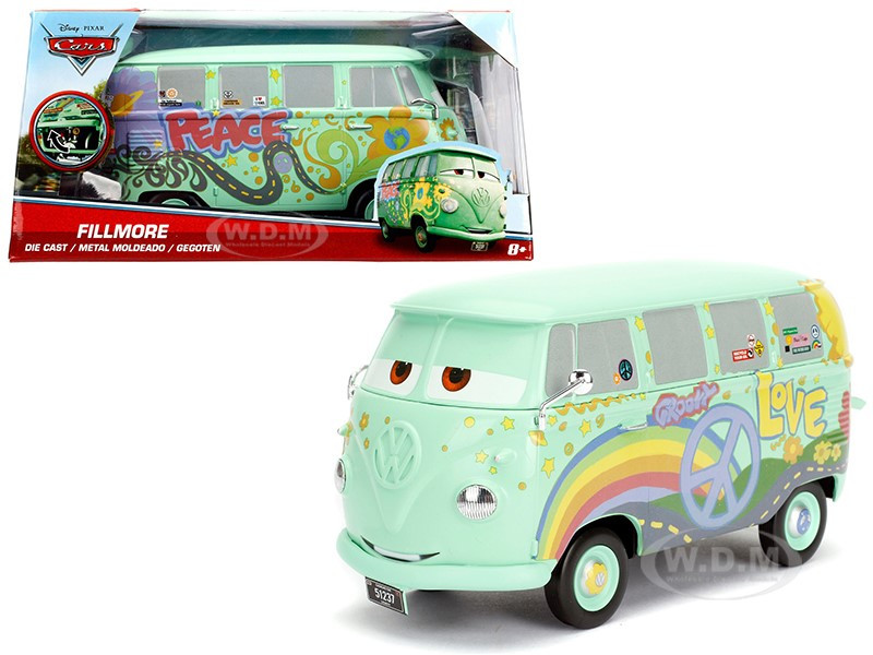 Disney Pixar Cars Movie Fillmore Diecast Model Car By Jada