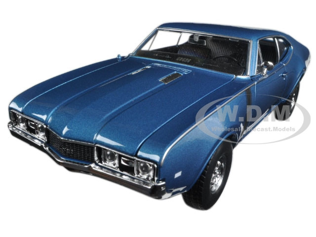 1968 Oldsmobile 442 Blue 1/24 Diecast Model Car Welly 24024