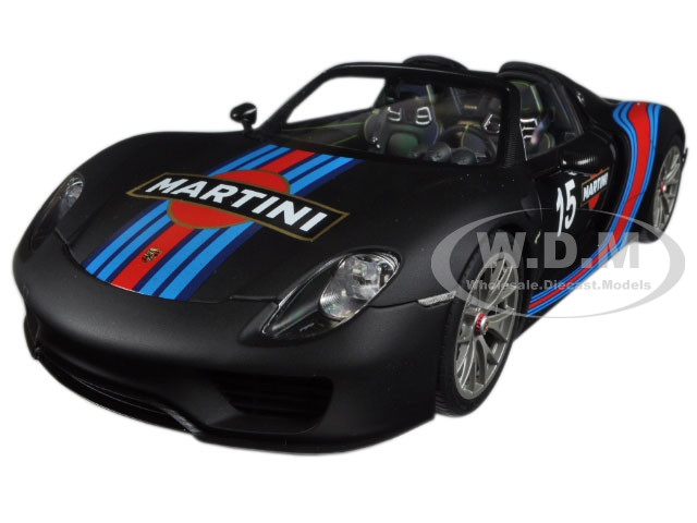 ポルシェ 918スパイダー 1/18 ブラック マルティーニ 1/18 Porsche 918 Spyder Weissach Package Black /Martini