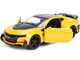 2016 Chevrolet Camaro Yellow Bumblebee Robot on Chassis Transformers The Last Knight 2017 Movie 1/32 Diecast Model Car Jada 98393