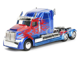 Western Star 5700 XE Phantom Truck Tractor Optimus Prime Transformers The Last Knight 2017 Movie Hollywood Rides Series 1/32 Diecast Model Car Jada 98398