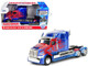 Western Star 5700 XE Phantom Truck Tractor Optimus Prime Transformers The Last Knight 2017 Movie Hollywood Rides Series 1/32 Diecast Model Car Jada 98398