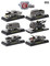 Titanium 6 Cars Set Release 1 IN DISPLAY CASES 1/64 Diecast Model Cars M2 Machines 32600-TI-01