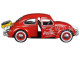 1966 Volkswagen Beetle Coca Cola Rear Luggage Rack 2 Bottle Cases 1/24 Diecast Model Car Motorcity Classics 424067