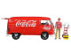 1963 Volkswagen T1 Coca Cola Cargo Van with Delivery Driver 1/24 Diecast Model Car Motor City Classics 424062