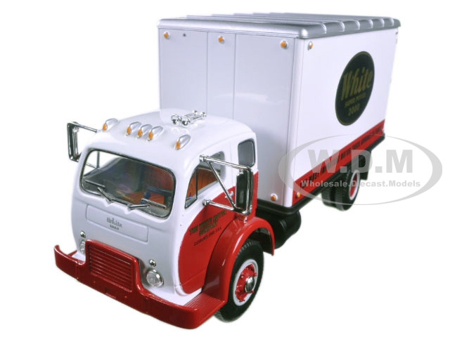 1953 White Super Power 3000 COE Delivery Van 1/34 Diecast Model Car First Gear 10-4084