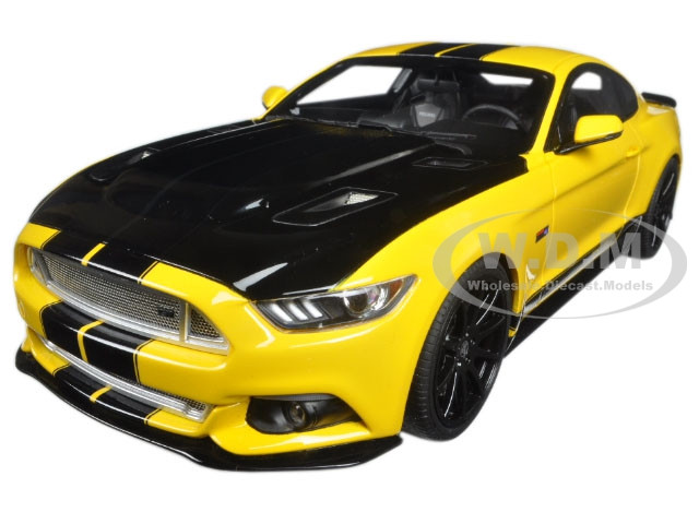 2015 Ford Shelby GT Yellow and Black USA Exclusive Series 1/18 Model Car GT Spirit for ACME US002