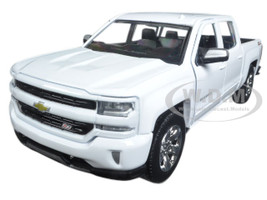2017 Chevrolet Silverado 1500 LT Z71 Crew Cab White 1/27 Diecast Model Car Motormax 79348