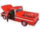 1966 Chevrolet C10 Fleetside Pickup Truck Red 1/24 Diecast Model Car Motormax 73355