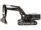 CAT Caterpillar 390F L Hydraulic Tracked Excavator Gunmetal Commemorative Series 1/50 Diecast Model Diecast Masters 85547