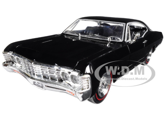 1967 Chevrolet Impala Black Showroom Floor 1 24 Diecast Model Car By Jada