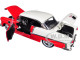 1955 Chevrolet Bel Air Hard Top Red Showroom Floor 1/24 Diecast Model Car Jada 98887