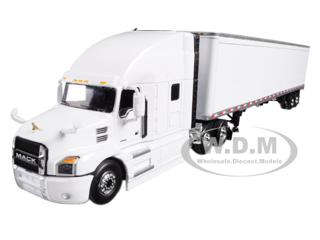 Mack Anthem Sleeper White with 53' Trailer 1/64 Scale First Gear 60-0367