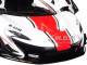 McLaren P1 GTR Gloss White with Red Stripes 1/18 Model Car Autoart 81541